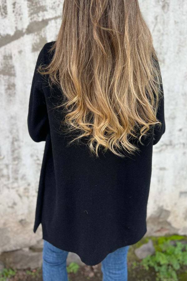 Lapel Cuff‑Button Short Woolen Coat
