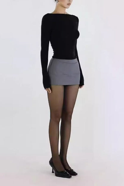 Blazer Stretch Bodycon Mini Skirt