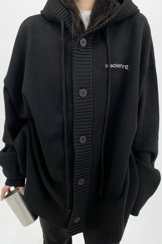 Loose Fit Drawstring Sweater