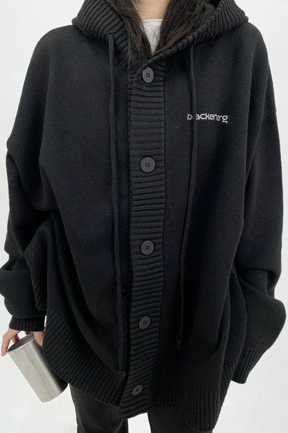 Loose Fit Drawstring Sweater