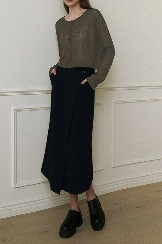 Essential Open Front Knit Top