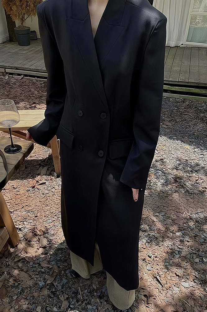 Vintage Hepburn Waist Cinching Hourglass Long Overcoat