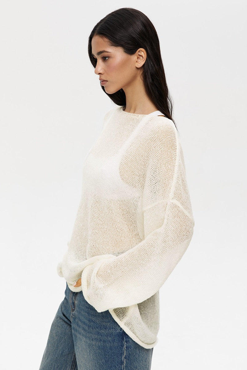 Lightweight Hollow Knit Sweater