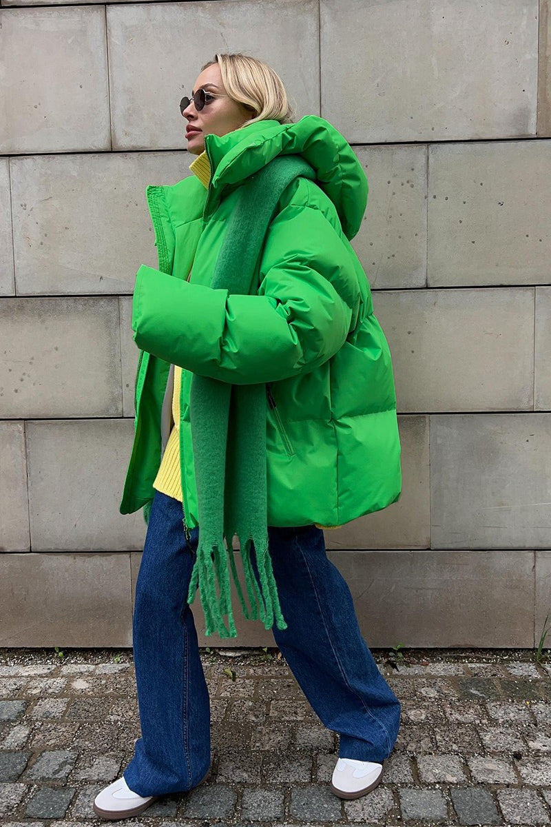 Relaxed Fit Quilted Longline Coat