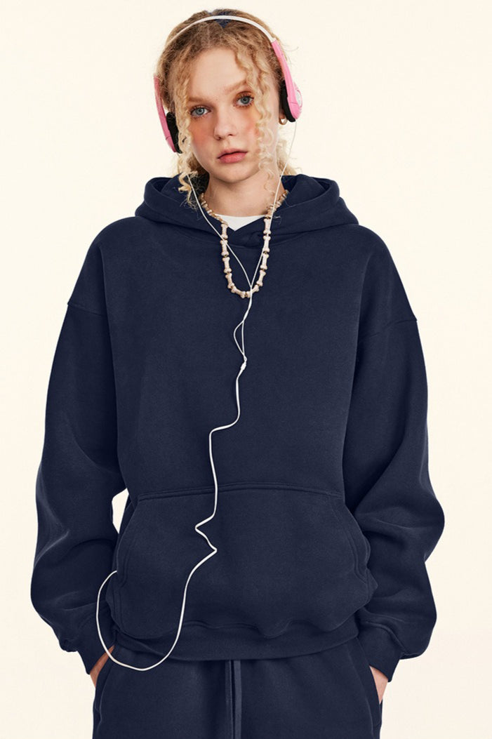 Oversized Heavyweight Fleece Pullover Hoodie