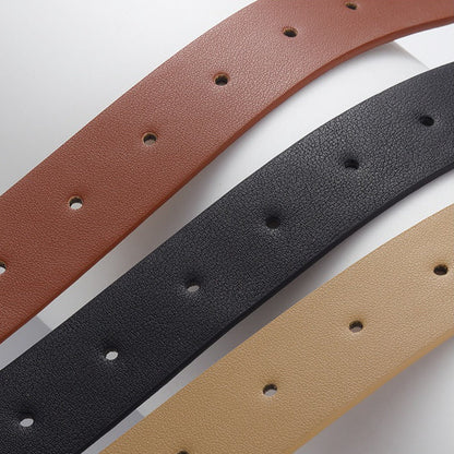 Minimal Double Ring Buckle Belt