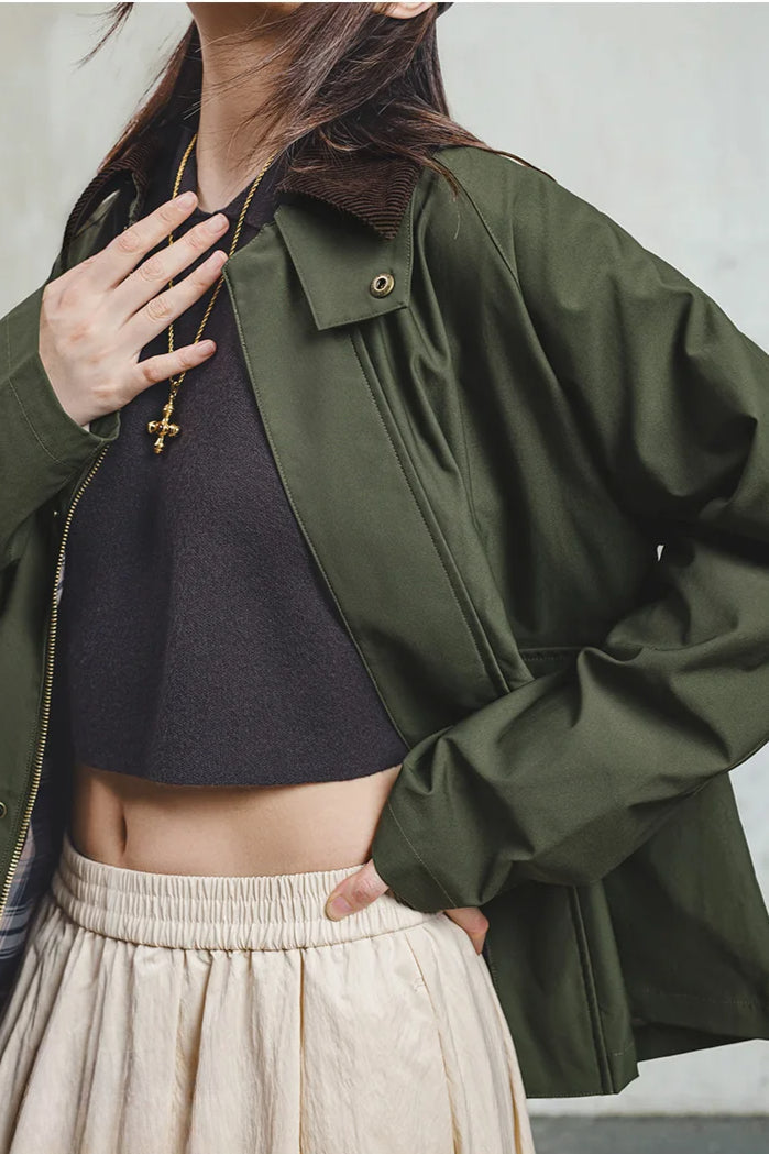 Corduroy Patchwork Hunting Jacket