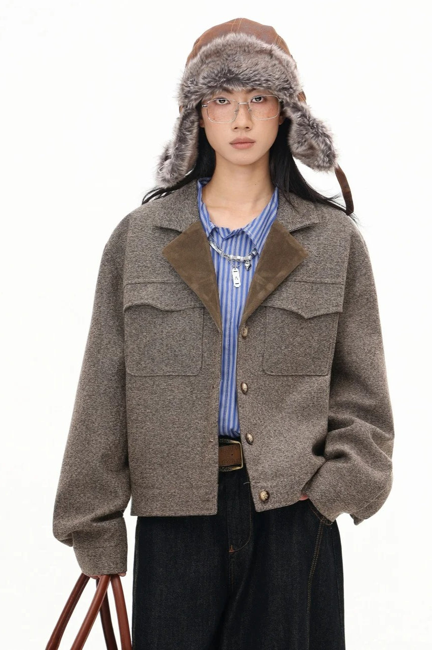 Elegant Cropped Short Jacket
