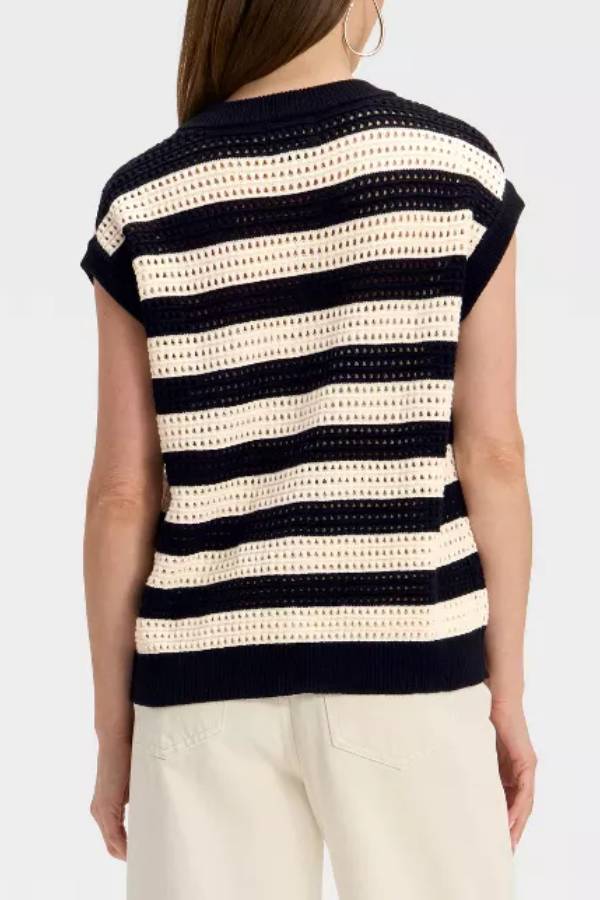Women's Pointelle Sweater Vest