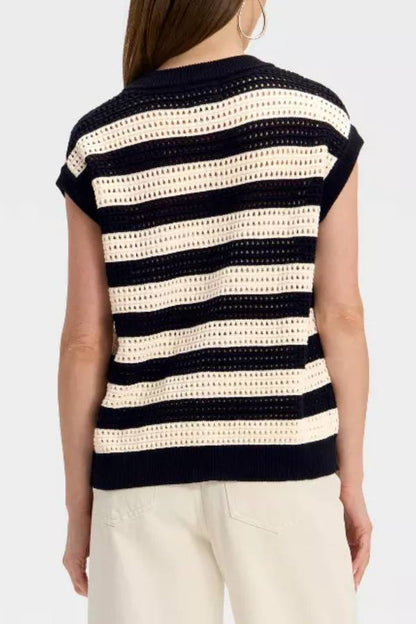 Women's Pointelle Sweater Vest