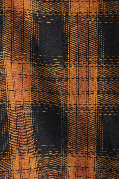 PETALUMA COTTON BLEND PLAID BUTTON DOWN TOP