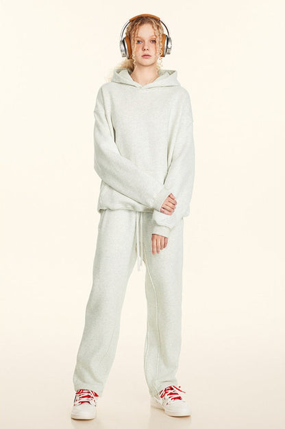 Oversized Heavyweight Fleece Pullover Hoodie