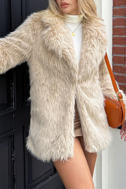 Velvet Touch Plush Elegant Coat