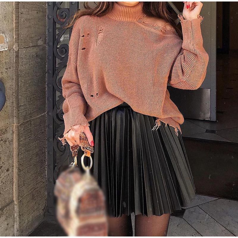 Amy Fashion - Chic High Waisted A-line Mini Fashion Skirt