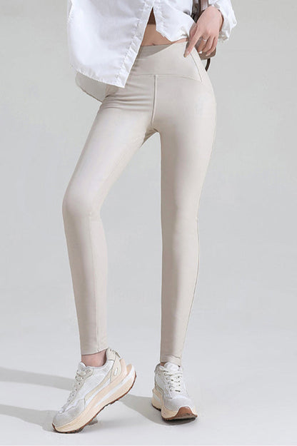 Fleece Lined Faux Leather Leggings