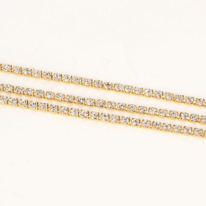 Layered Rhinestone Shiny Body Waist Chain
