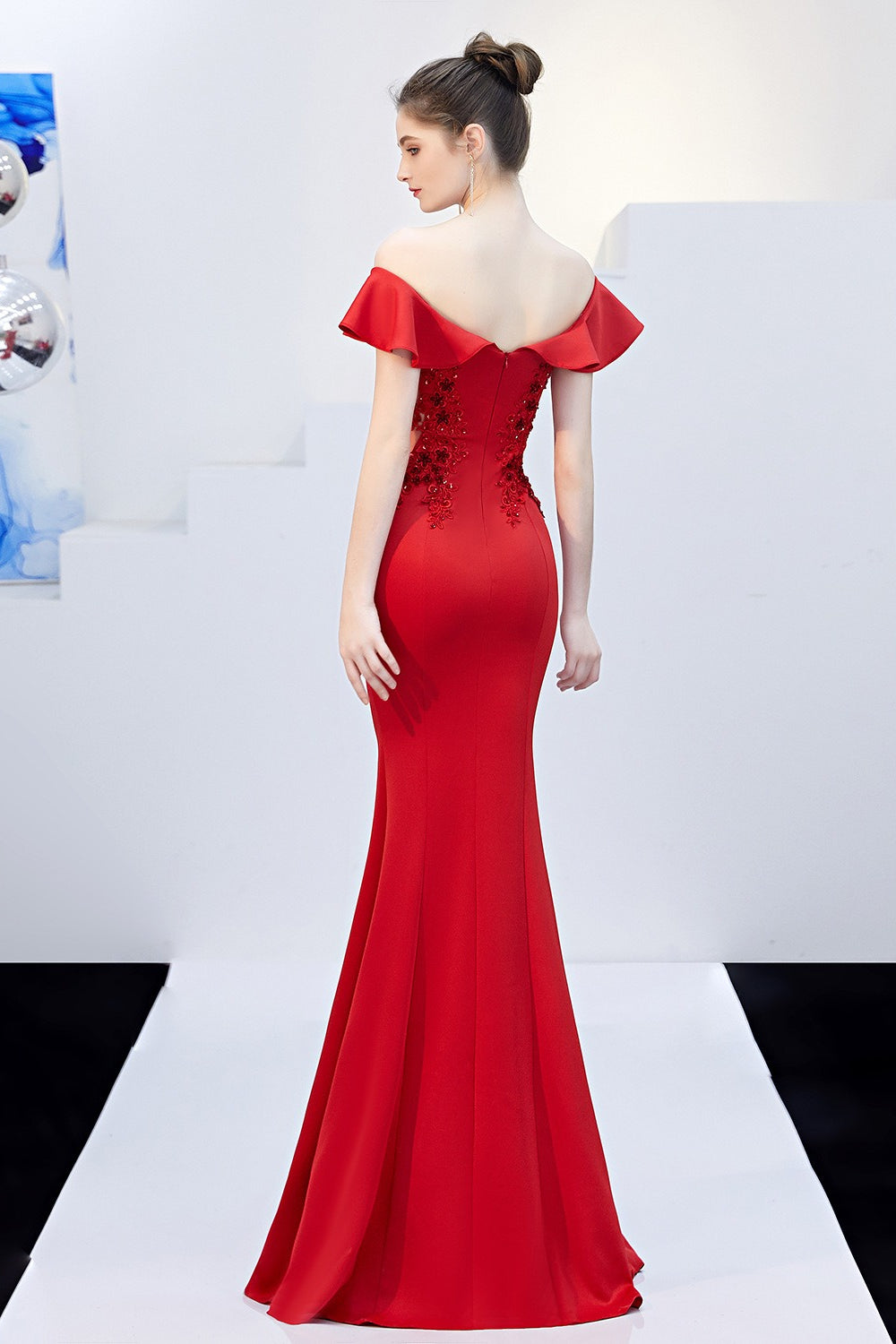 Elegant Off Shoulder Bodycon Formal Dress