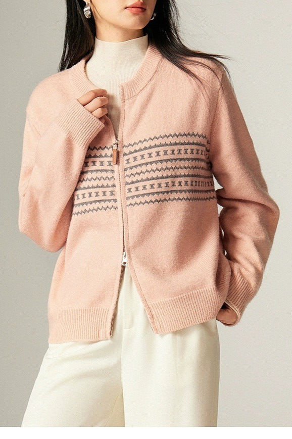 Vintage Jacquard Knit Sweater