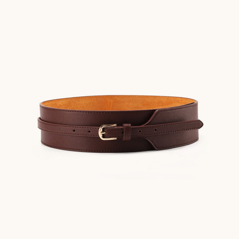 Solid Color Wide Minimal Waist Belt