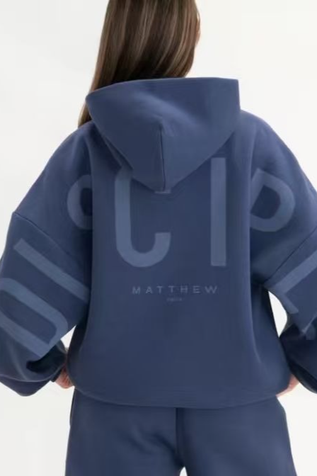 Thick Printed Loose Versatile Long Sleeve Fashion Hoodie