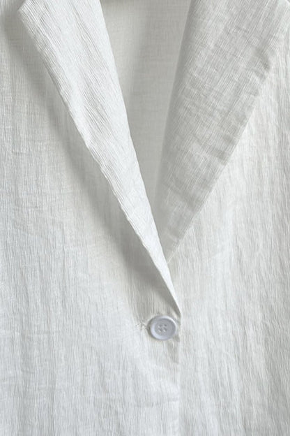 Lightweight Linen-Look Blazer