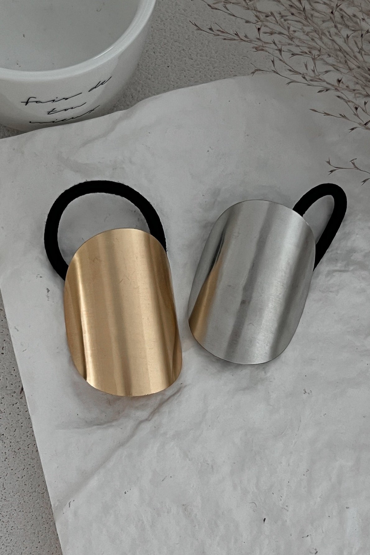 Exaggerated Geometric Metal Hair Cuff