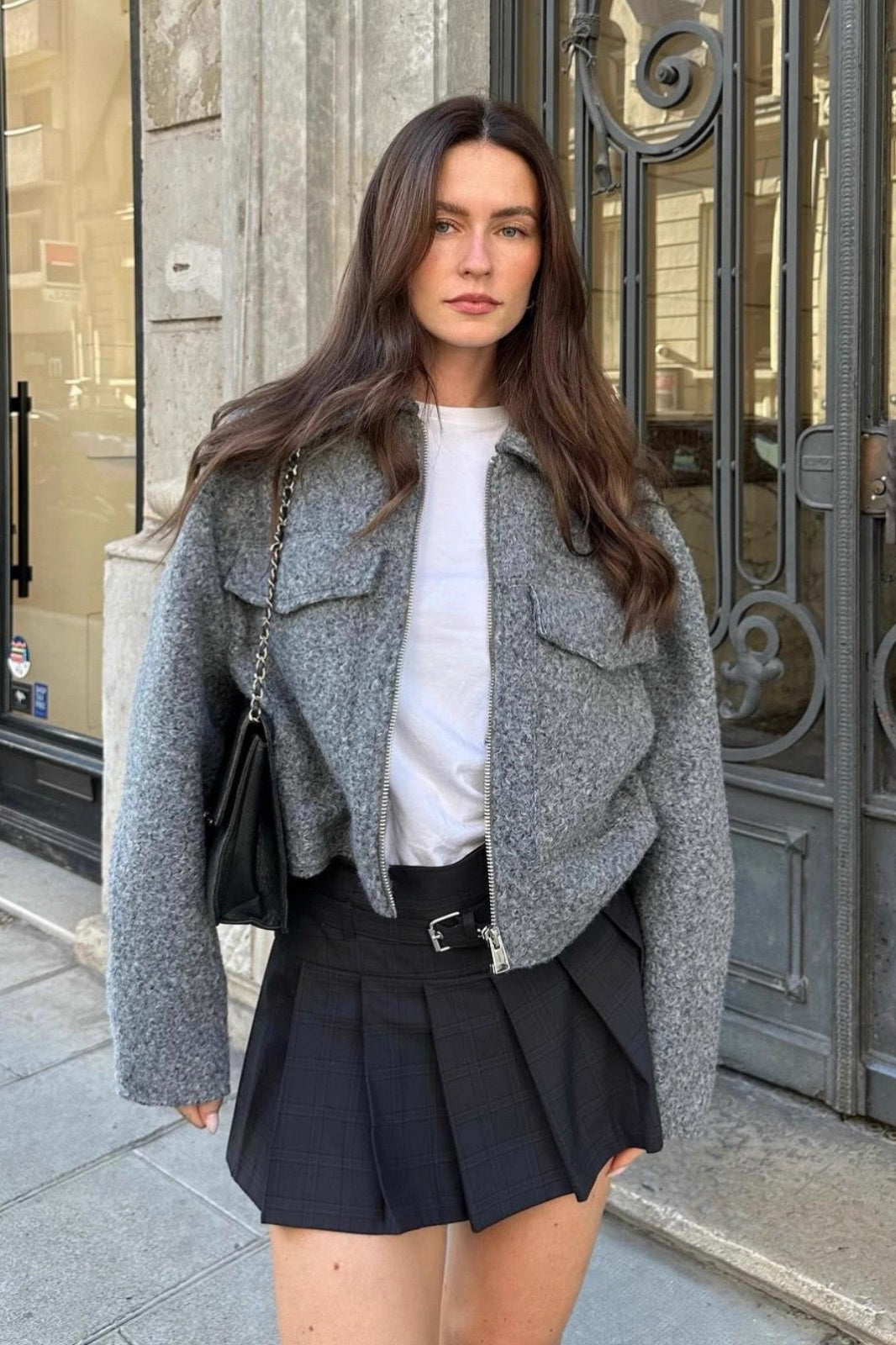 Oversized Tweed Casual Jacket