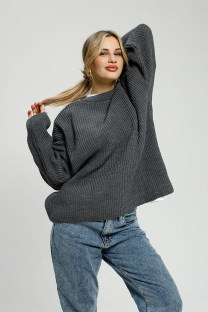 Loose Fit Pullover Knit Sweater
