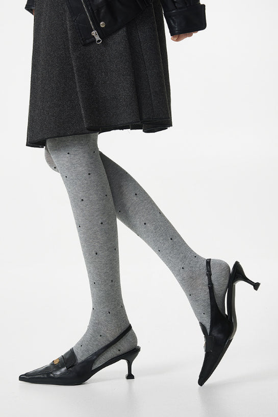 Versatile Moisture Wicking Polka Dot Tights