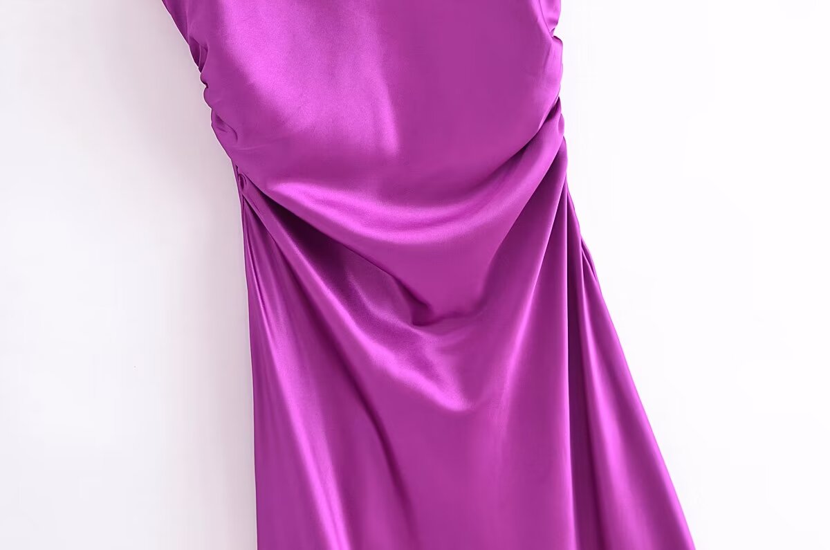 Summer Women Clothing Sling Pleated Design Inner Underwear Backless Dress