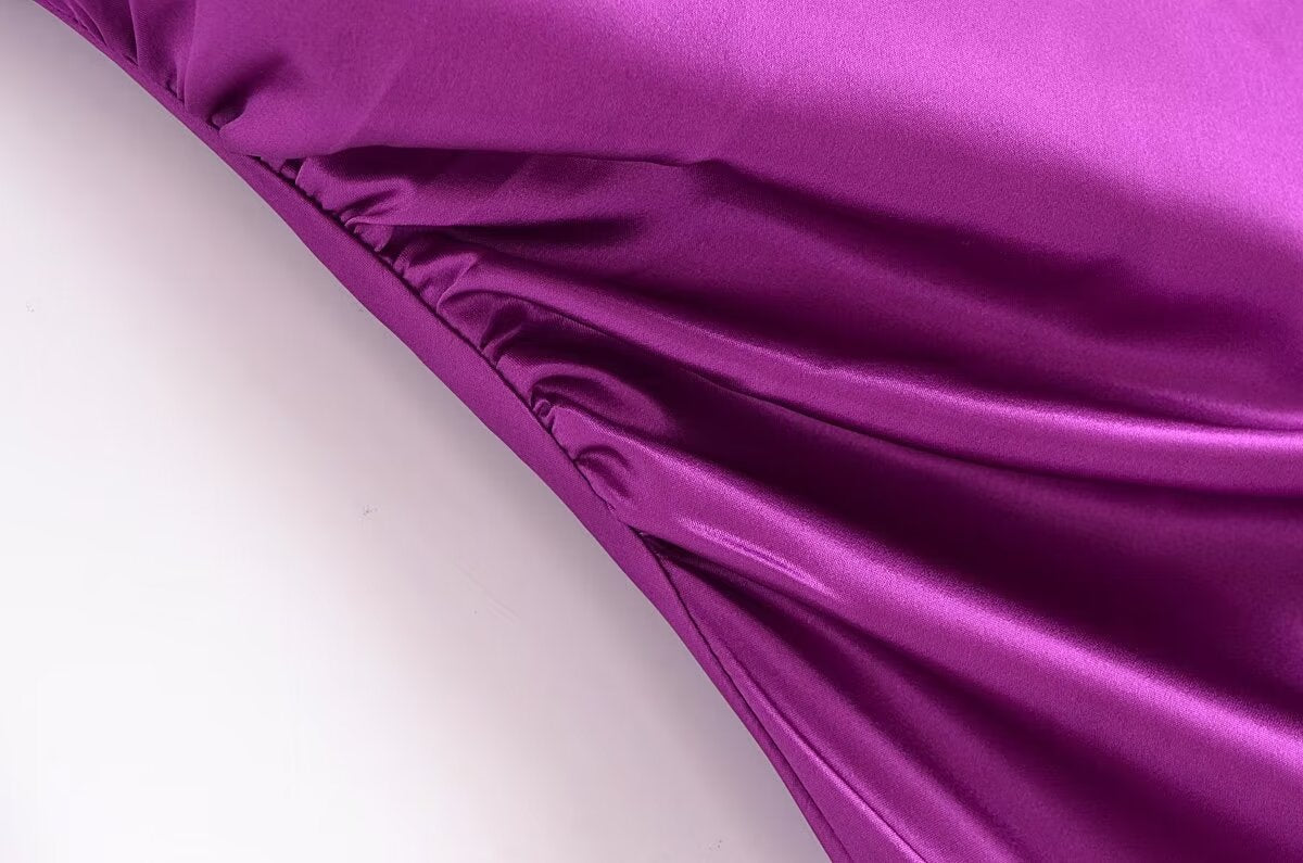 Summer Women Clothing Sling Pleated Design Inner Underwear Backless Dress