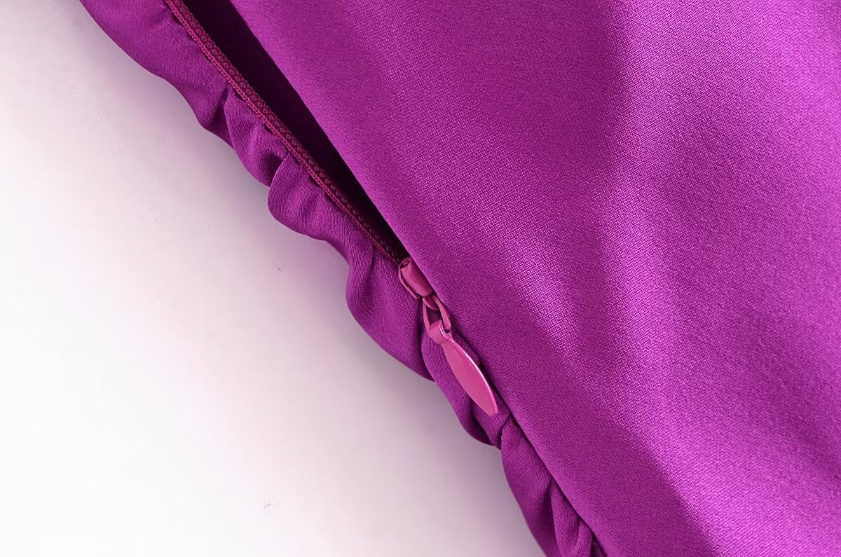 Summer Women Clothing Sling Pleated Design Inner Underwear Backless Dress