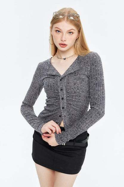 Single Breasted Knit Cardigan