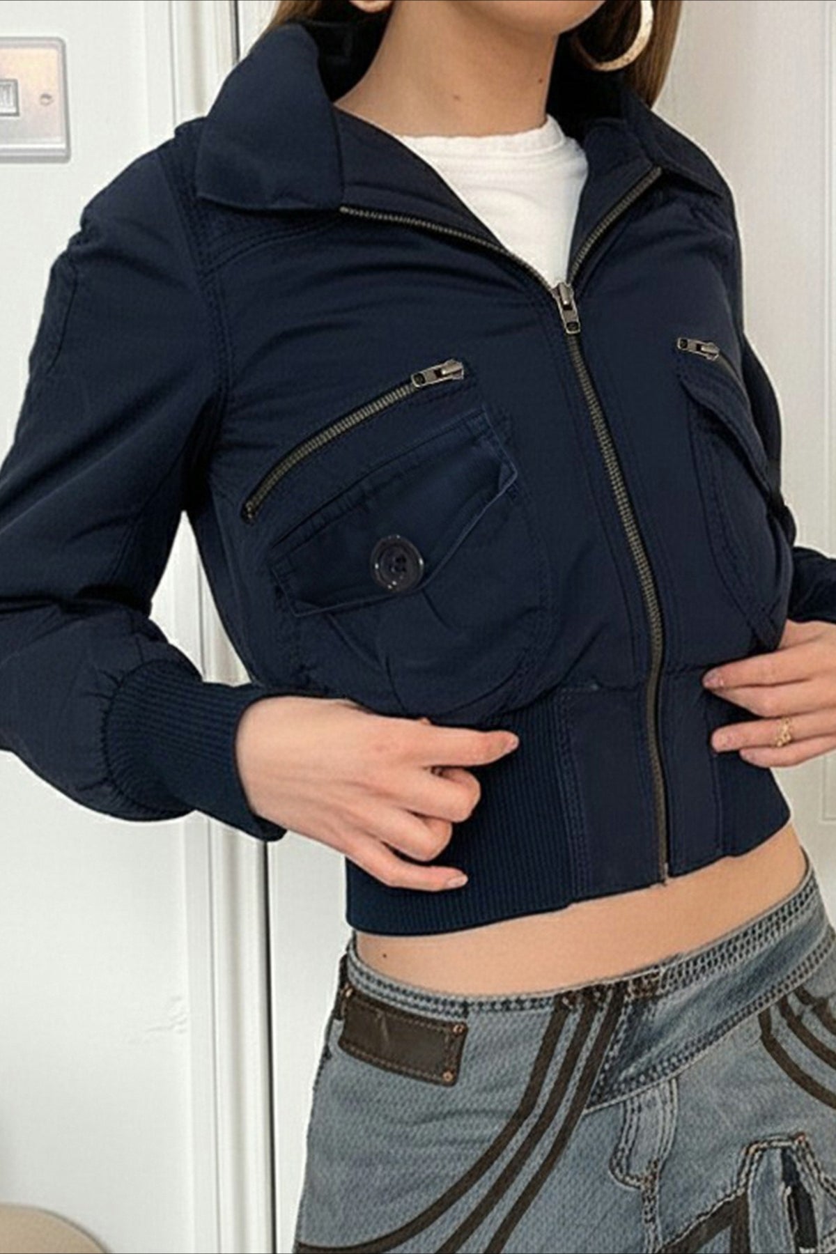 Structured Belted Cargo Jacket