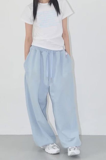Relaxed Fit Solid Tone Lounge Knit Pants