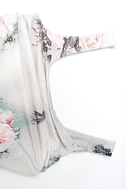 Floral Print Cami Top Side Slit Skirt Set