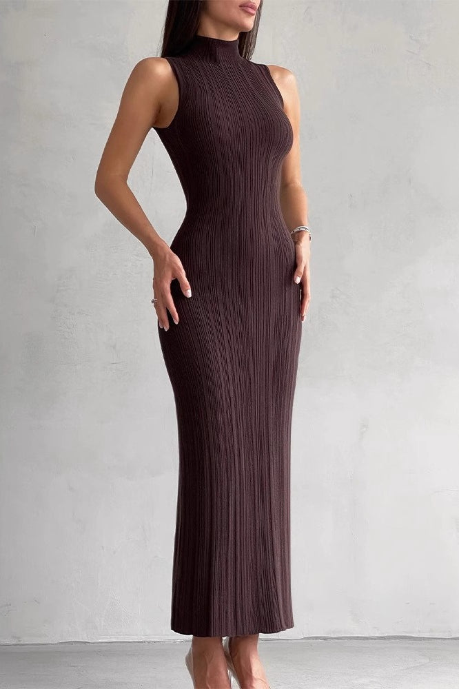 Elegant Slim Knit Bodycon Dress