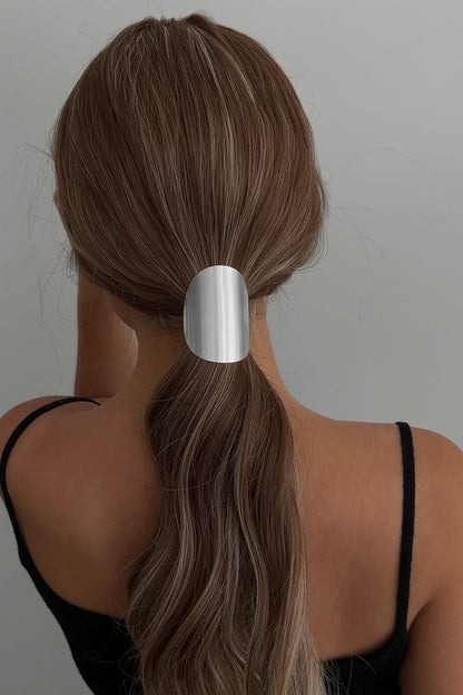 Exaggerated Geometric Metal Hair Cuff