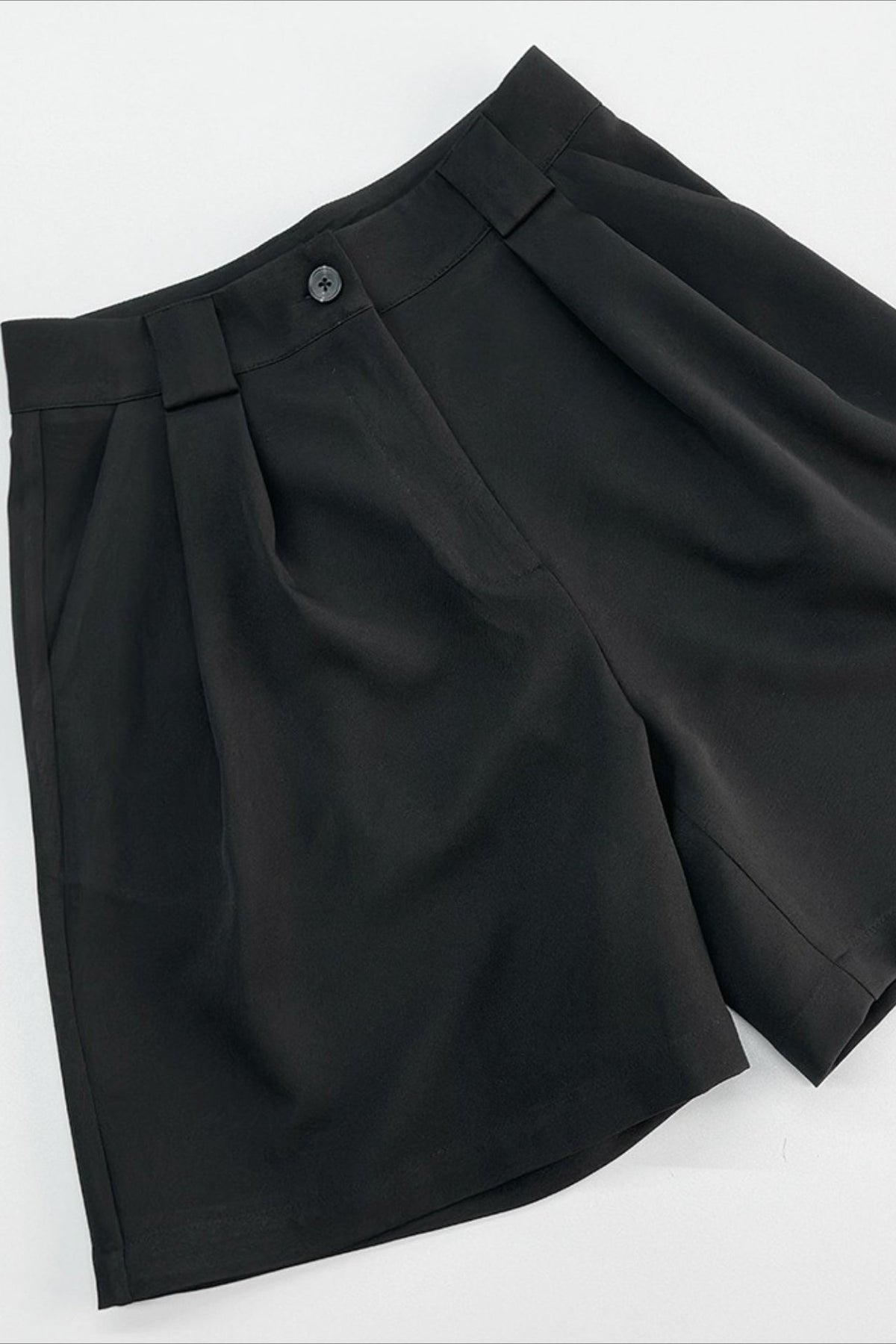 High Waist Minimalist Casual Tailored Shorts
