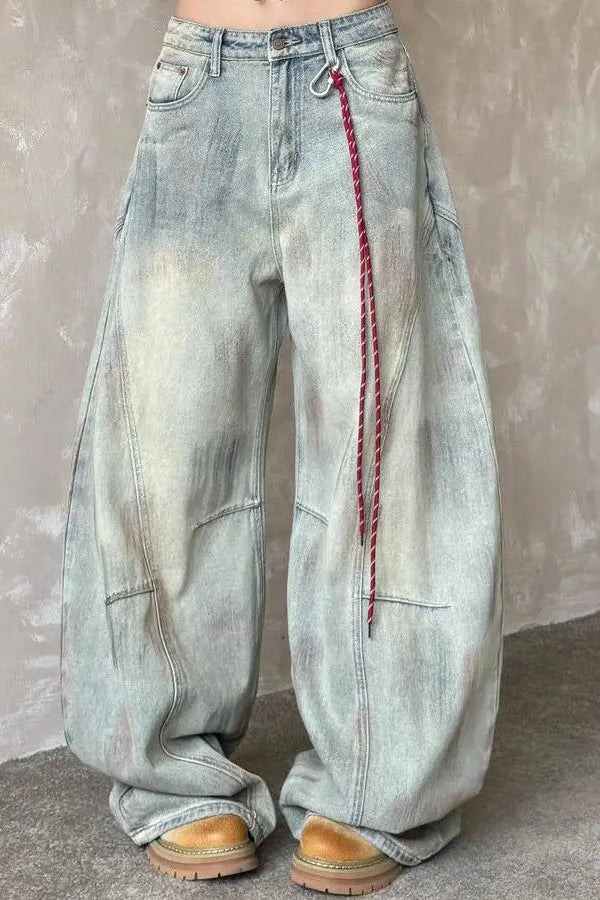 Vintage Wide Leg Light Blue Jeans