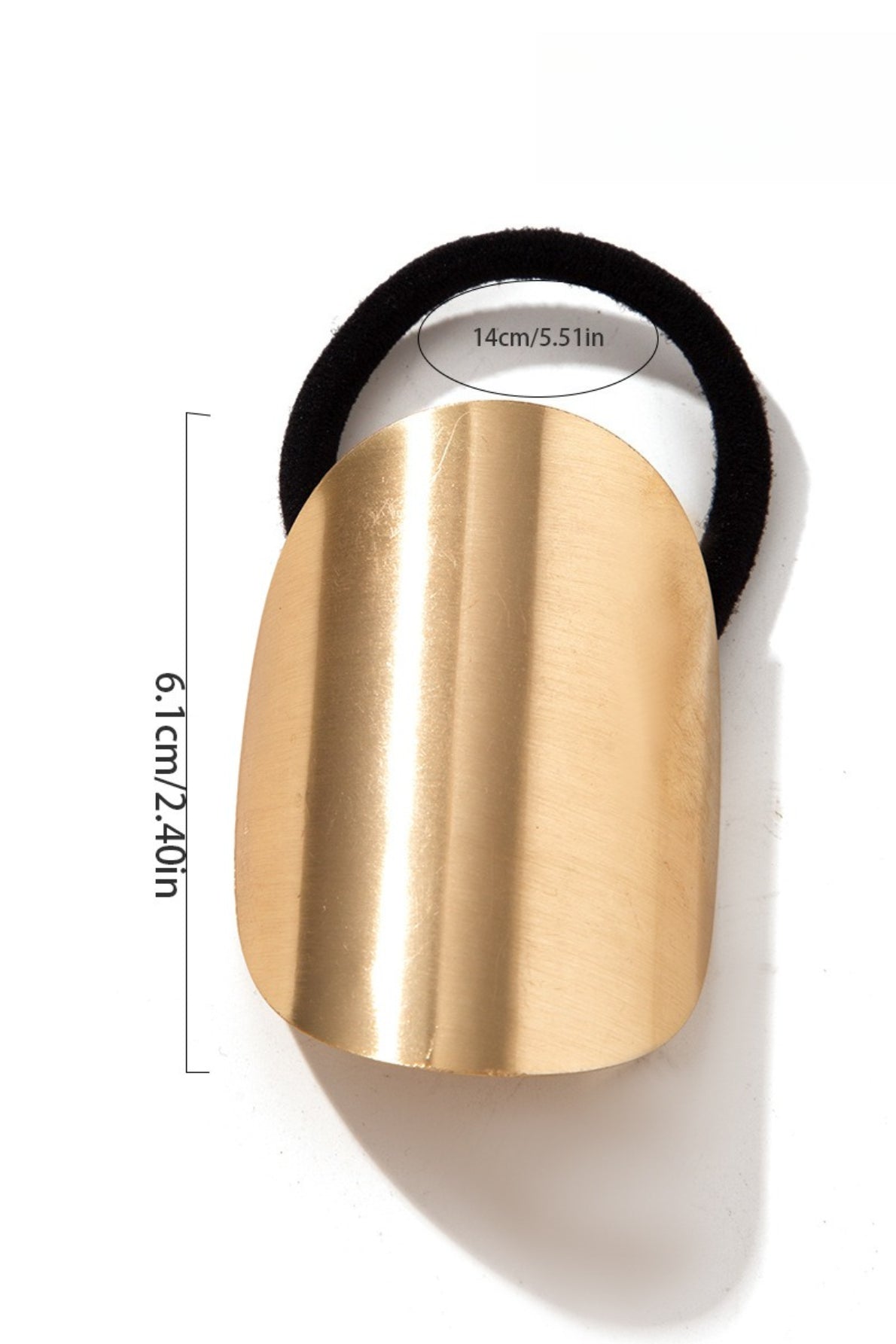 Exaggerated Geometric Metal Hair Cuff