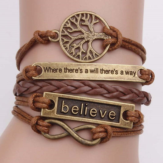 Accesorios de pulseras de retales vintage de moda
