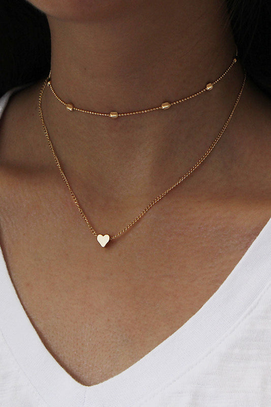 Accesorios sencillos de moda con collares sólidos