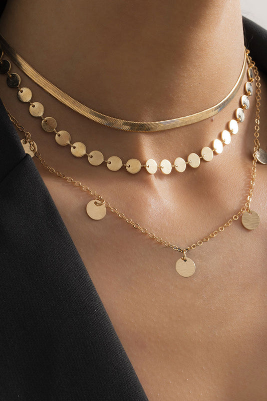 Moda Sencillez Liso Retazos Collares