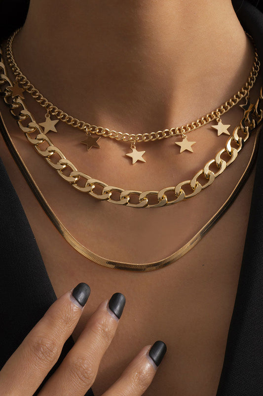 Moda Sencillez Liso Retazos Collares