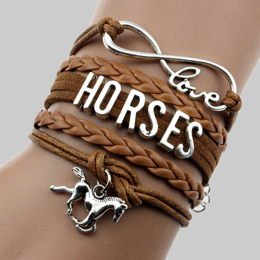 Pulseras con diseño de letras de moda para el día a día