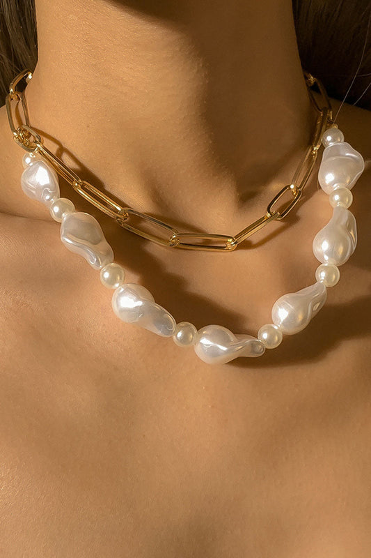 Collares geométricos de moda sencilla con unión dividida