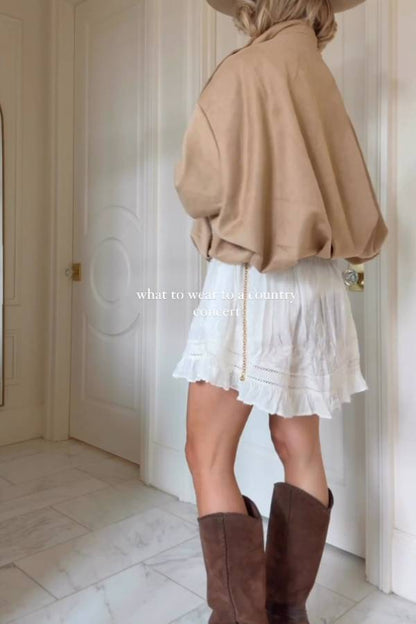 Spring lapel bomber jacket