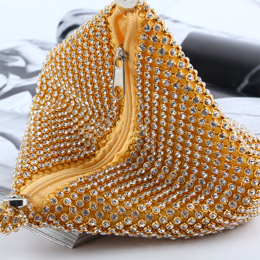 Bolsos de moda con patchwork de diamantes de imitación