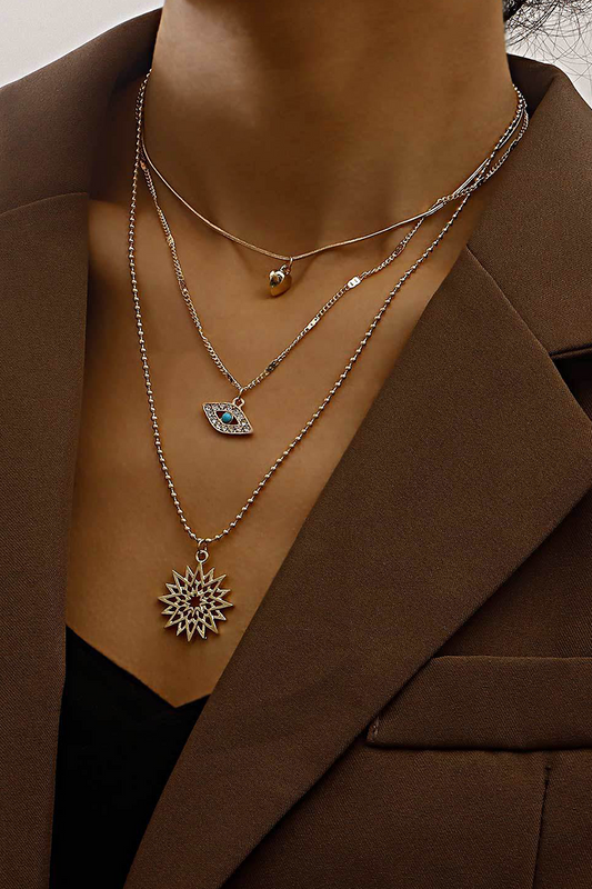 Collares con diamantes de imitación perforados en caliente con retazos urbanos y sensuales
